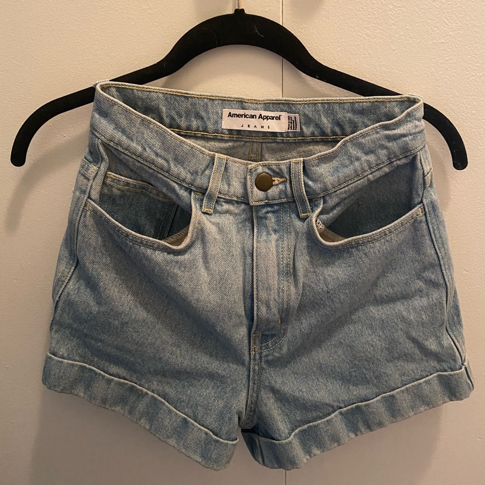 American Apparel Jean Shorts - High waisted